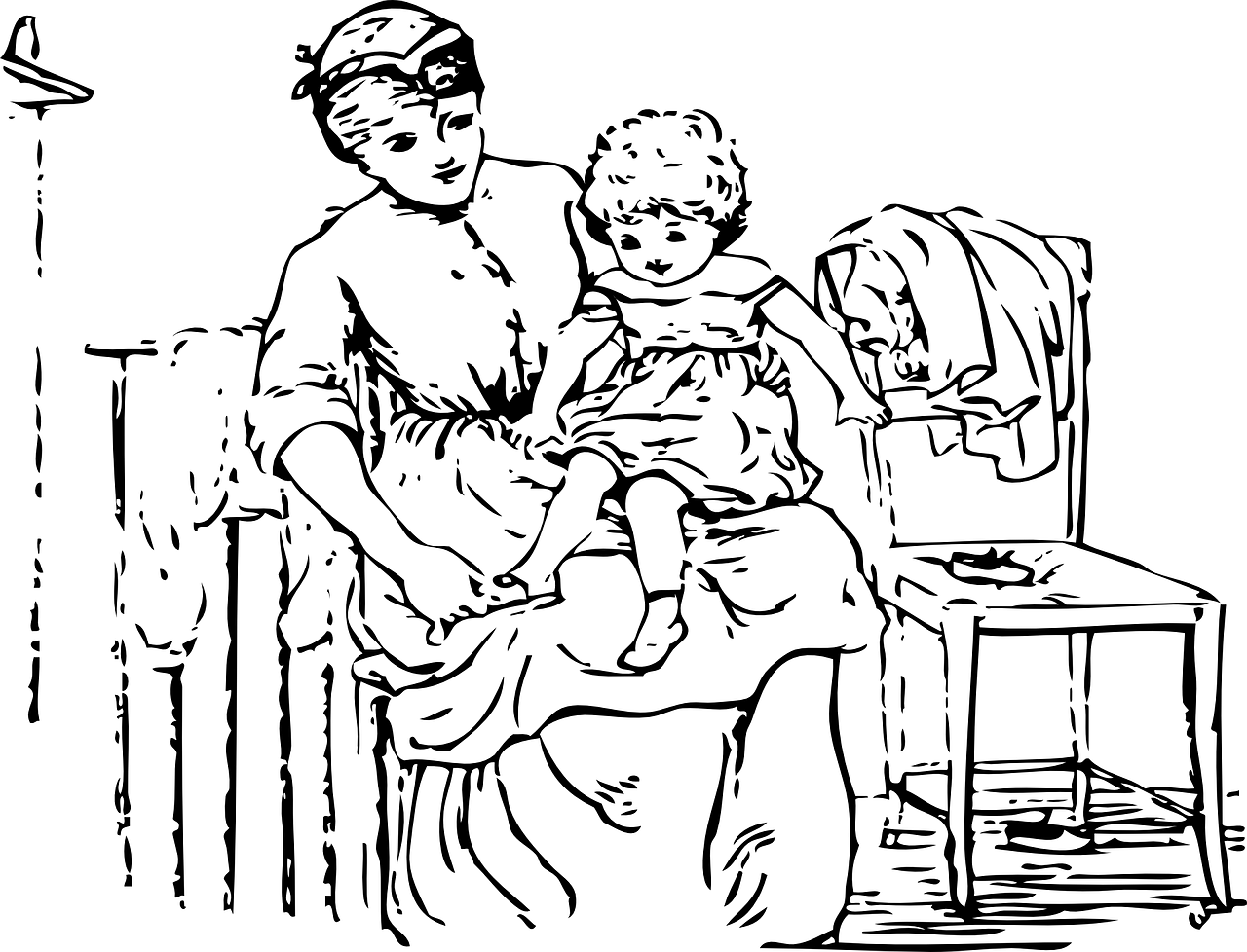 试管代生的孩子和母亲的简笔画（试管代生的孩子和母亲的简笔画大全）